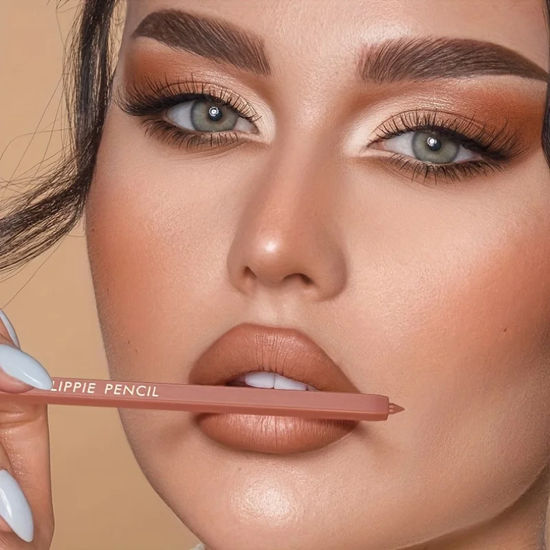 1pc Matte Lip Liner Pen, High Pigment & Waterproof, Versatile Mixed Colors, Suitable For All Skin Types