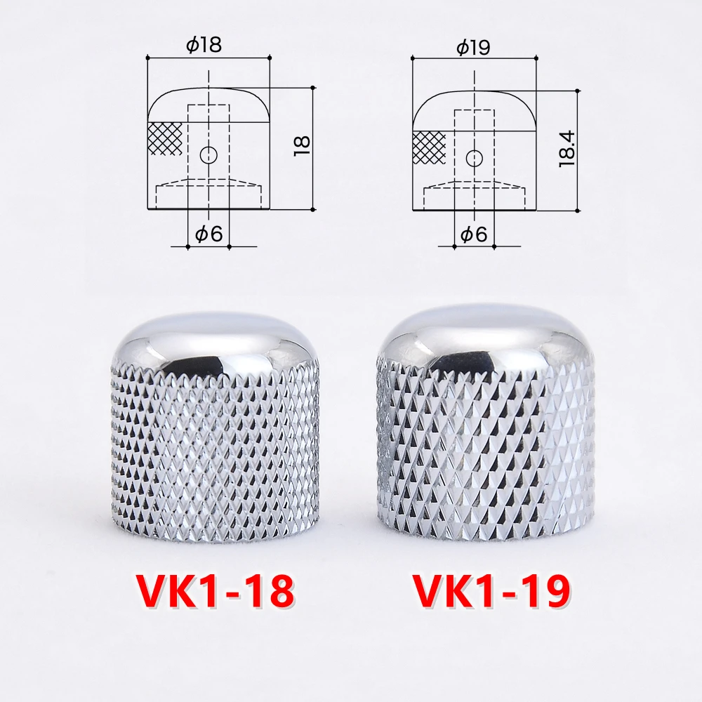 1 Piece Original Genuine GOTOH Dome Brass Metal Knob For Electric Guitar Bass VK1-18 / VK1-19【Made in Japan】