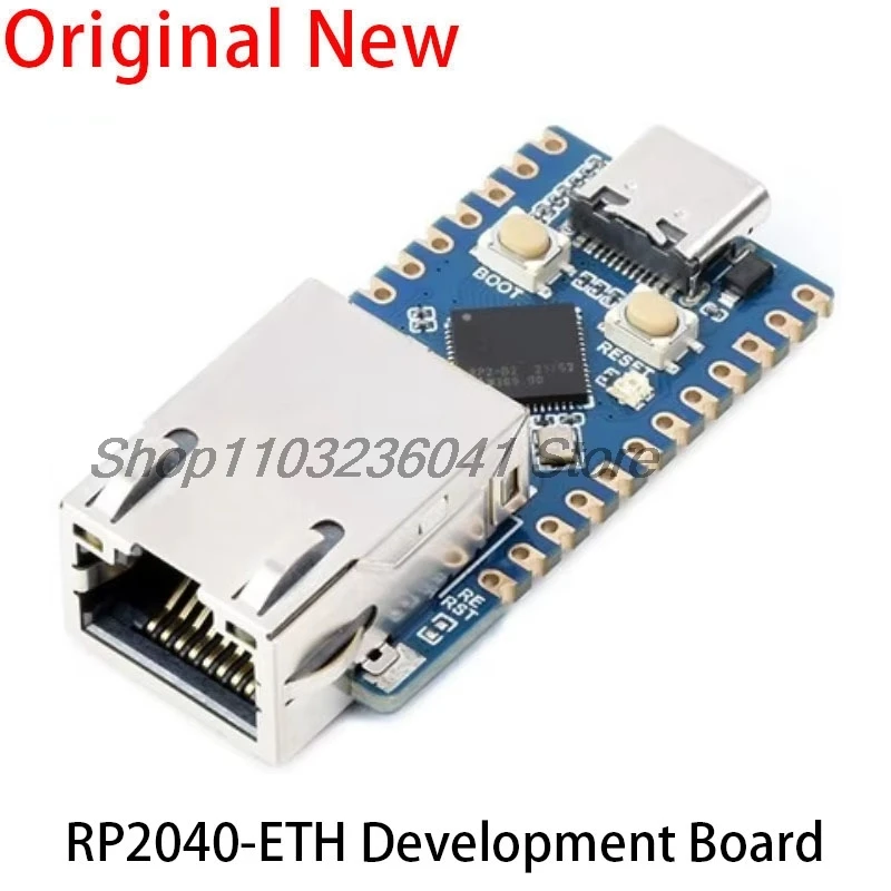 

Мини-плата разработки Raspberry Pi Pico RP2040-ETH RP2040 Модуль порта Ethernet RP2040 Двухъядерный процессор