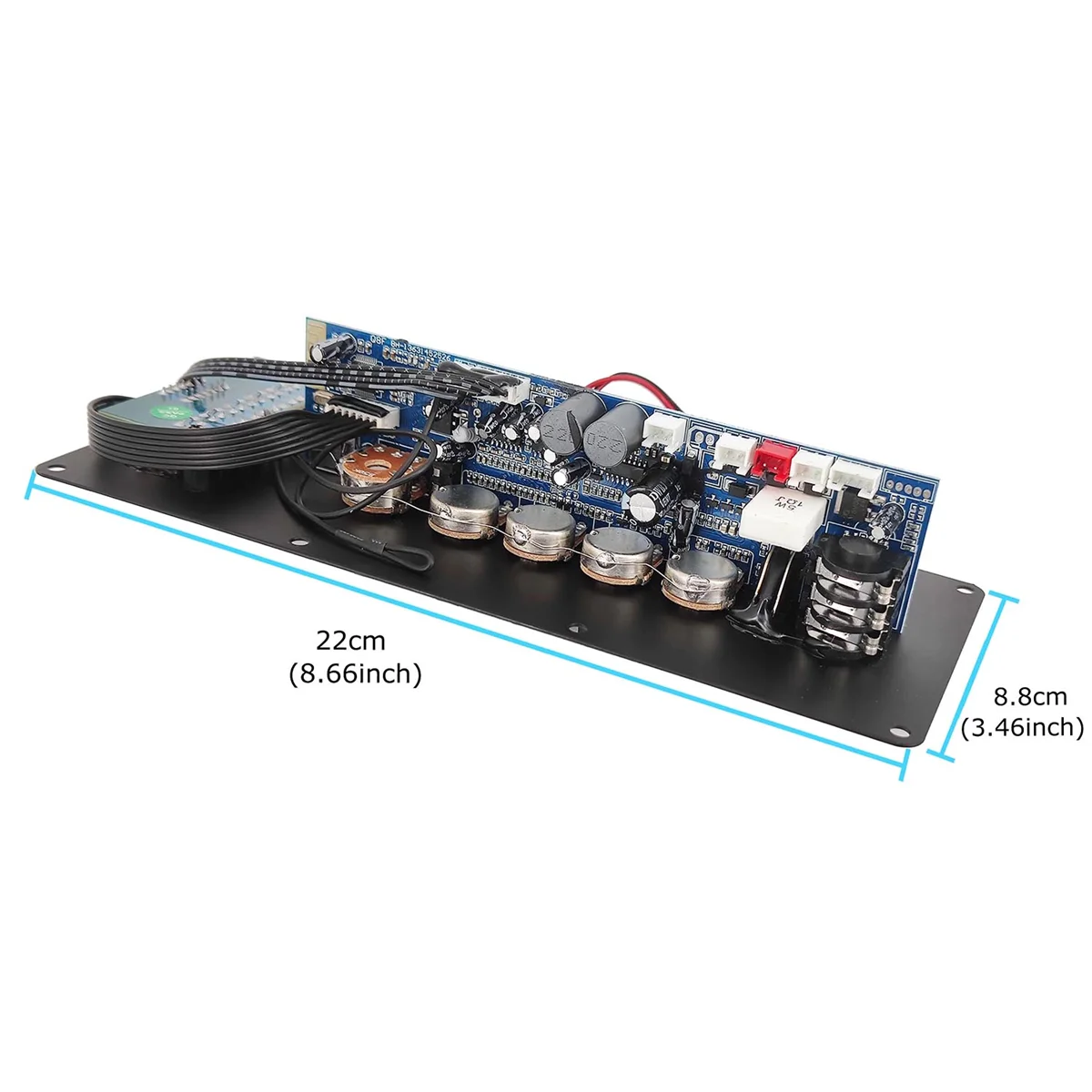 บอร์ดเครื่องขยายเสียง12V ลำโพงเต้นสี่เหลี่ยมรองรับบลูทูธ AUX TF-Card U-Disk บันทึกลำโพง6-12นิ้ว