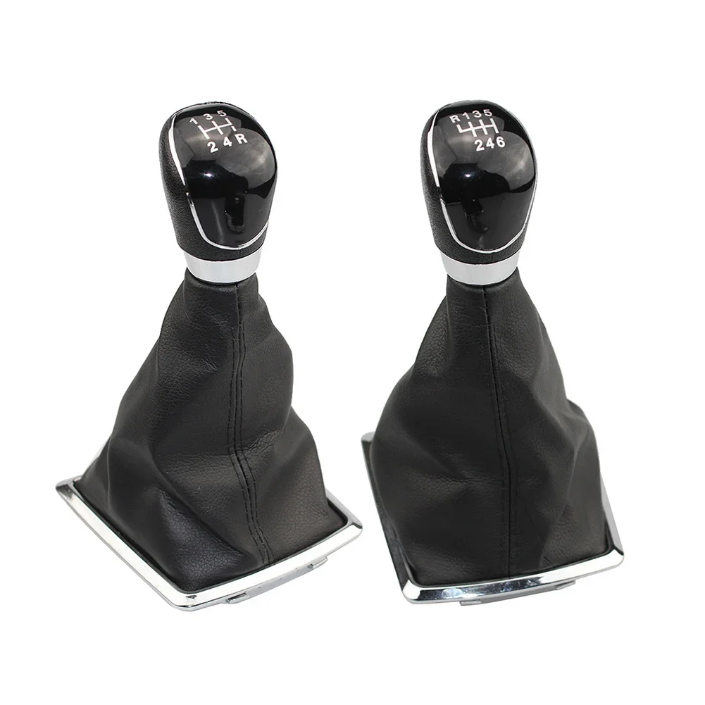 Accessories For Ford Focus MK2 C-Max Kuga Mondeo S-Max Transit Tourneo / Custom 1pc 5/6 Speed Shift Gear Knob With Leather Boot