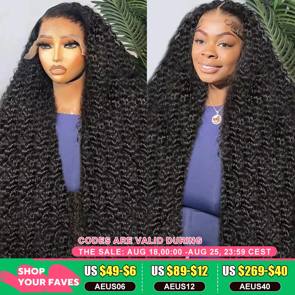2024 Loose Deep Wave Hd Transparent 13x6 Lace Front Human Hair Wig 34Inch Water Curly Brazilian Remy 13x4 Frontal Wigs for Women