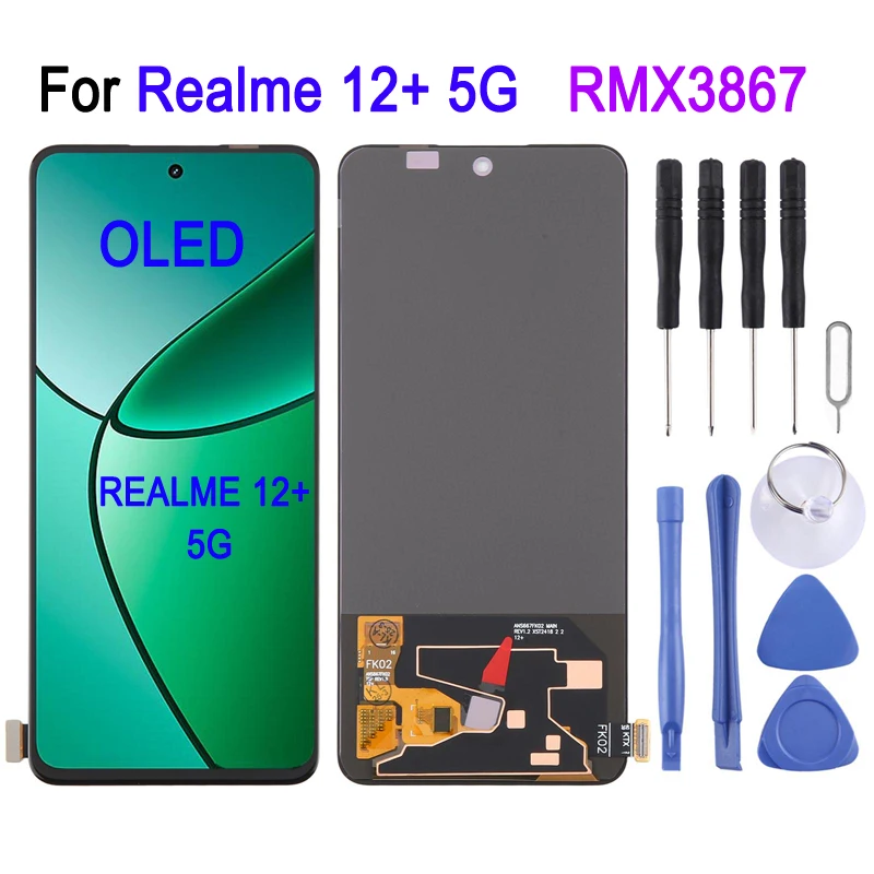 12-oled-lcd-screen-for-realme-12-plus-5g-rmx3867-667''-phone-lcd-display-touch-screen-replacement-part-support-fingerprint