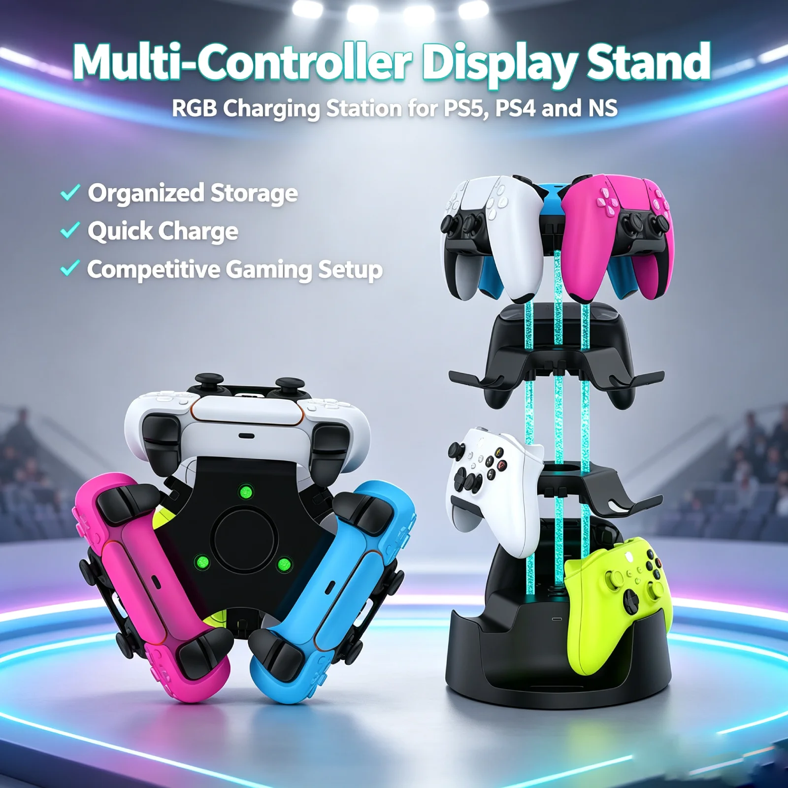 Universal Controller Storage S - đánh giá và giá Controller Charging Stand
