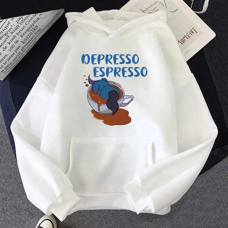 Lovely Depresso Espresso Hoodie Funny Hot Game Palworld Women Hoodies Unisex Vintage Pullovers Sweatshirt Anime Clothes