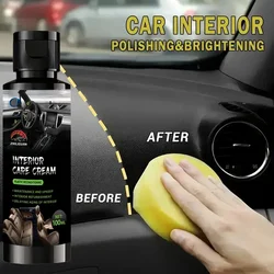 Car interior repair wax, plastic parts refurbishing agent, interior gloss enhancer, tire protection agent