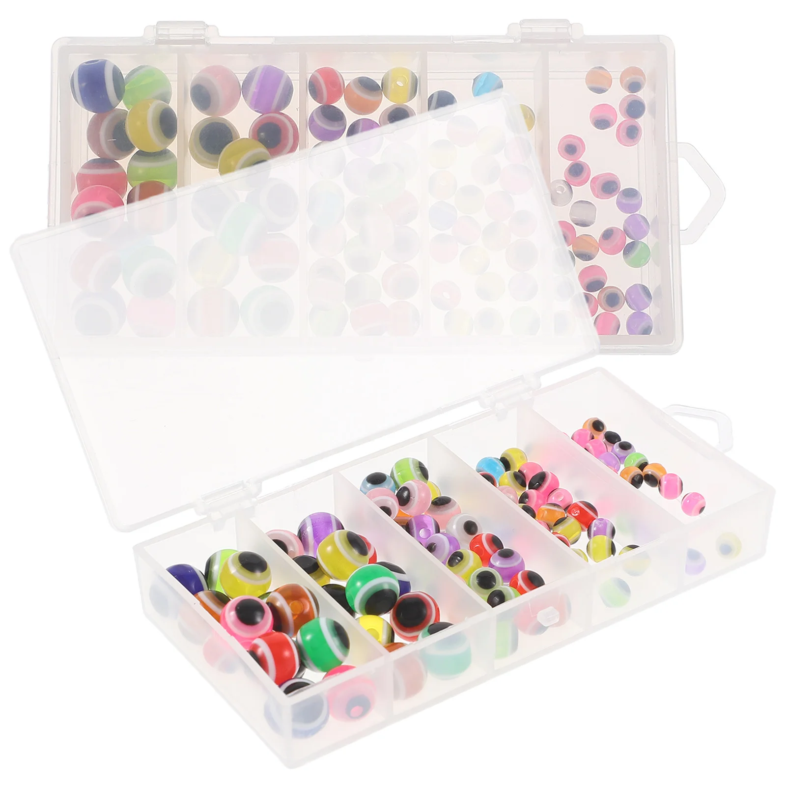 

100Pcs Evil Eye Beads Multi-Use Resin Beads Durable DIY Jewelry Bracelets Necklaces Craft Making Supplies Craft Necklace Decor