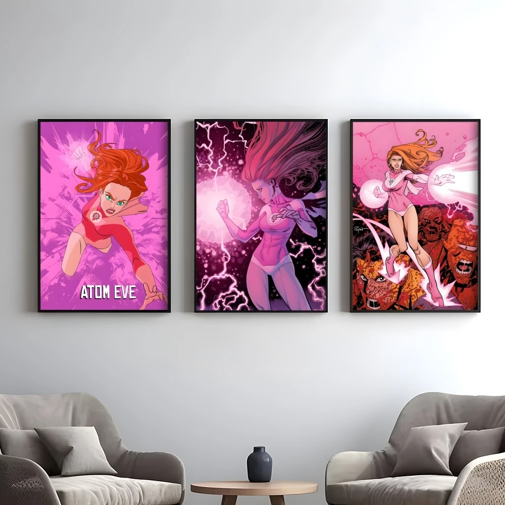 Anime Atom Eve I-Invincible Poster Elegant And Affordable Wall Art Stickers For Dormitory Living Room And Bedroom Spaces