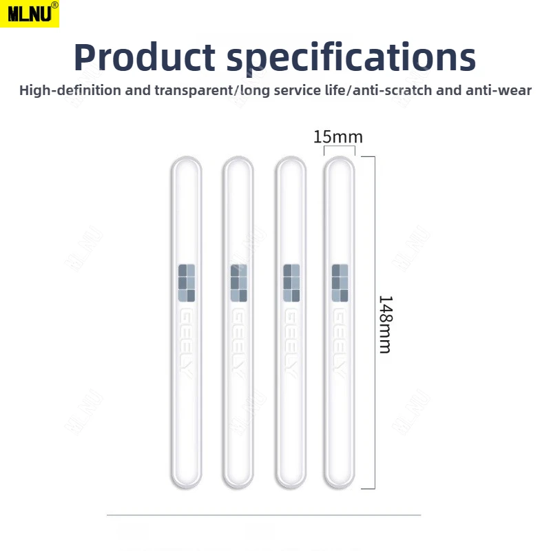 ملصق حماية لمقبض الباب لجيلي EX5/بروتون e.MAS 7 ملحقات السيارة 2025-مضاد للخدش، مقاوم للماء، لمسة مريحة، متينة