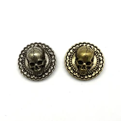 Crown Skull Conchos Screw Back Leather Purse Bag Decoration Accessories