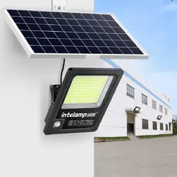 Black Case Solar Light Outdoor Motion Sensor Flood Light with Remote Control Wall Sconce Dusk to Dawn Garden Porch Farm