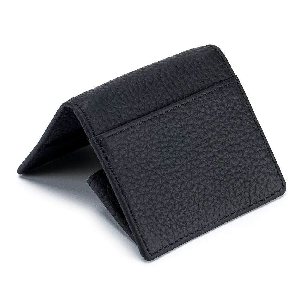 Genuine Leather Mini Coin Wallets Soft Cowhide Student Card Holder Square Storage Bags Simple Small Purse Pouch For Men Women