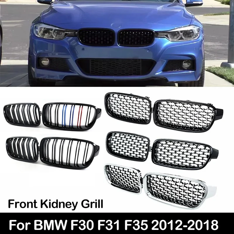Car front grille, suitable for BMW 3 Series F30 F35 2012-2019 325xi 320i 325i 328i 330i, external replacement parts for cars