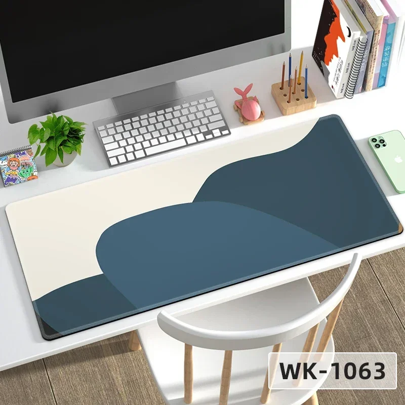 Simple large XL anti-slip mouse pad pattern printed extended gamer keyboard protection pads new office notebook rubber desk mat