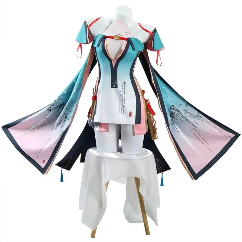 

Wuthering Waves Zhezhi Cosplay Costume Adult Uniform Carnival Anime Halloween Party Dress Masquerade Women Game Suits