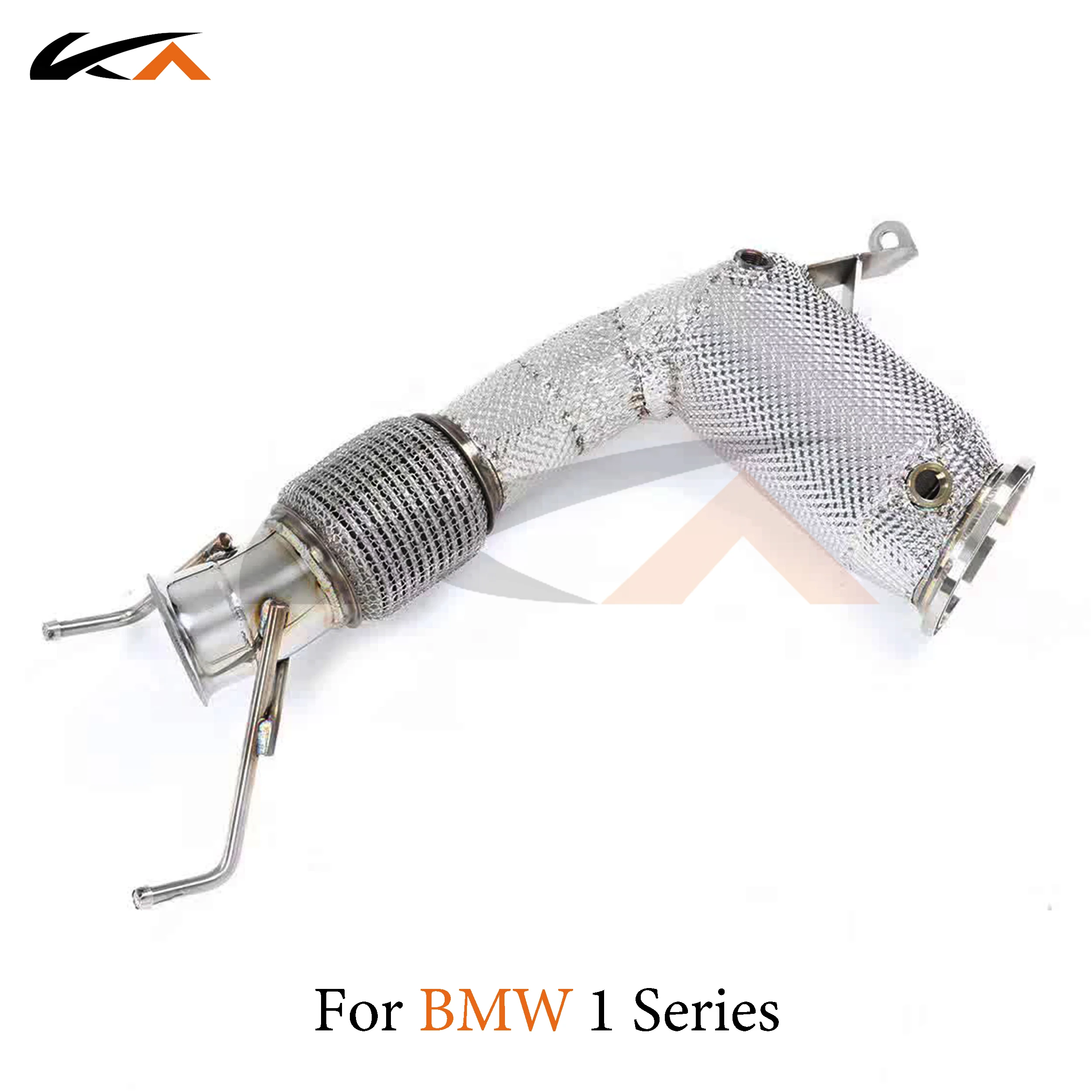 KA Tuning exhaust system header stainless downpipe for BMW 1 Series axle pipe performance catalysis heat shield