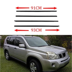 4 Pcs Outside Windows Rubber Seal for Nissan X-Trail T31 2008-2013 80821-1DA0A Glass Protector Glass Weather Strips 93CM 91CM