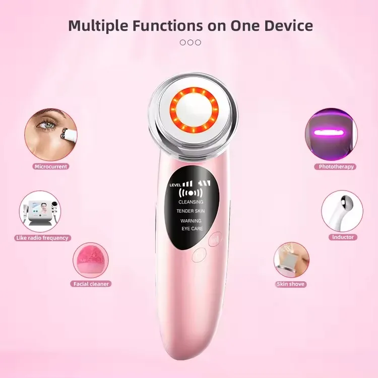 Manufacturing high quality skin rejuvenation Ionic photon skin tightening microcurrent facial massager Facial Lifting instrument