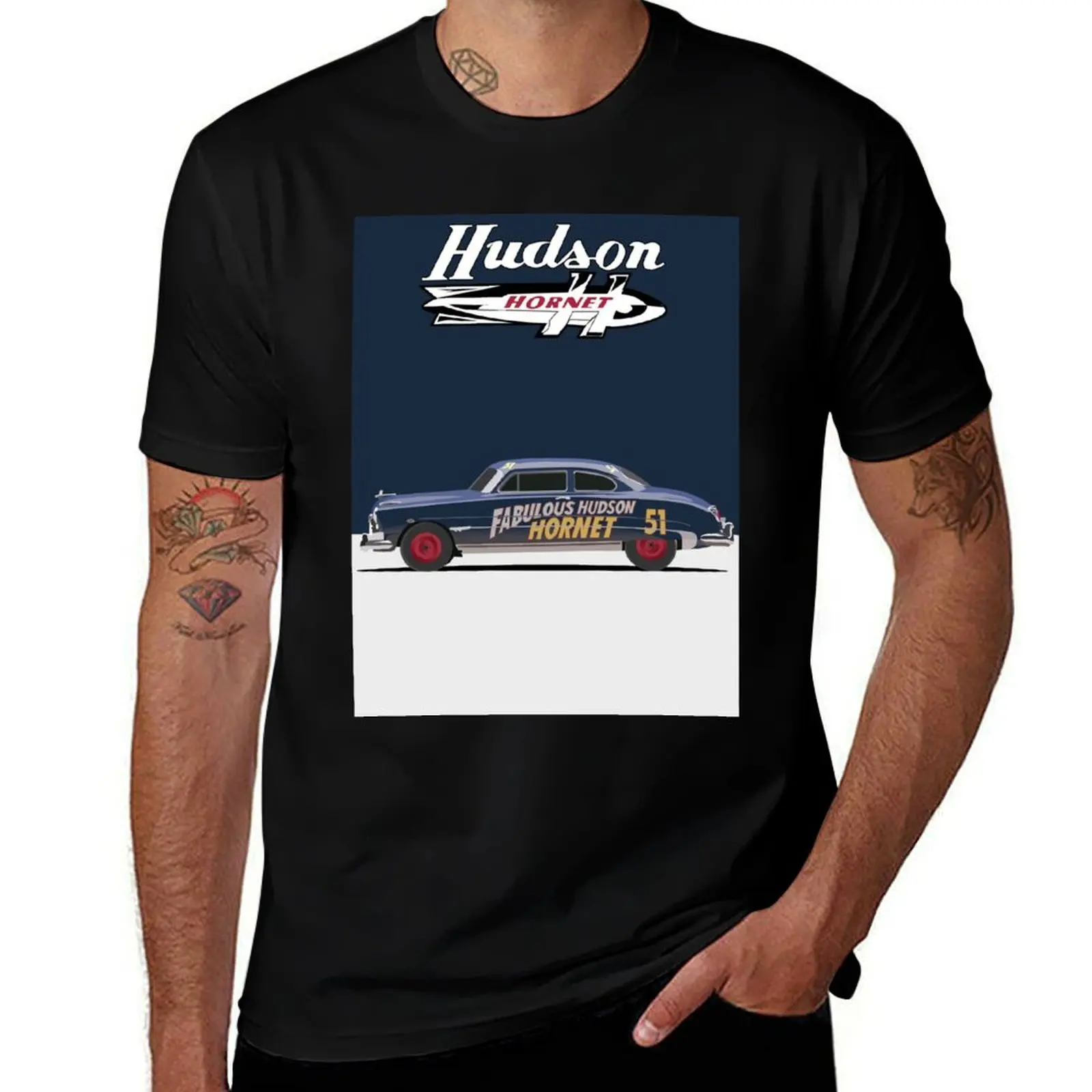 

Hudson Hornet Illustration T-Shirt man t shirt designer t shirt personalised g man t shirts for men T-Shirt