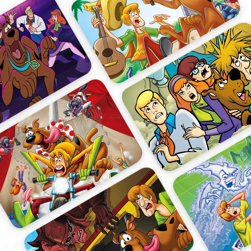 S-Scooby Cartoon Doo Film Skin Sticker Tape For Bank Credit Debit Card Personalized Credit Card Protection Stickers