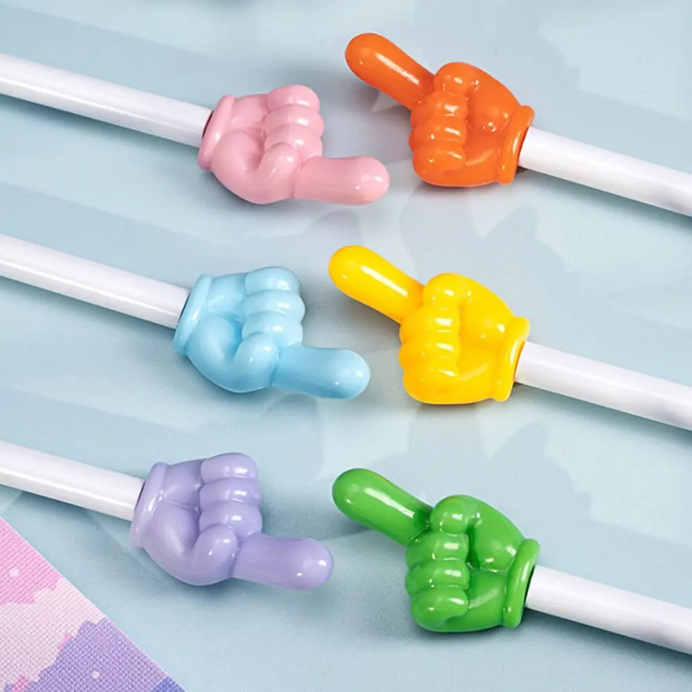 

Morandi Color Teaching Pointer Finger Design Plus Size Teaching Stick Luminous Whiteboard Hand Pointer School Office Supplies