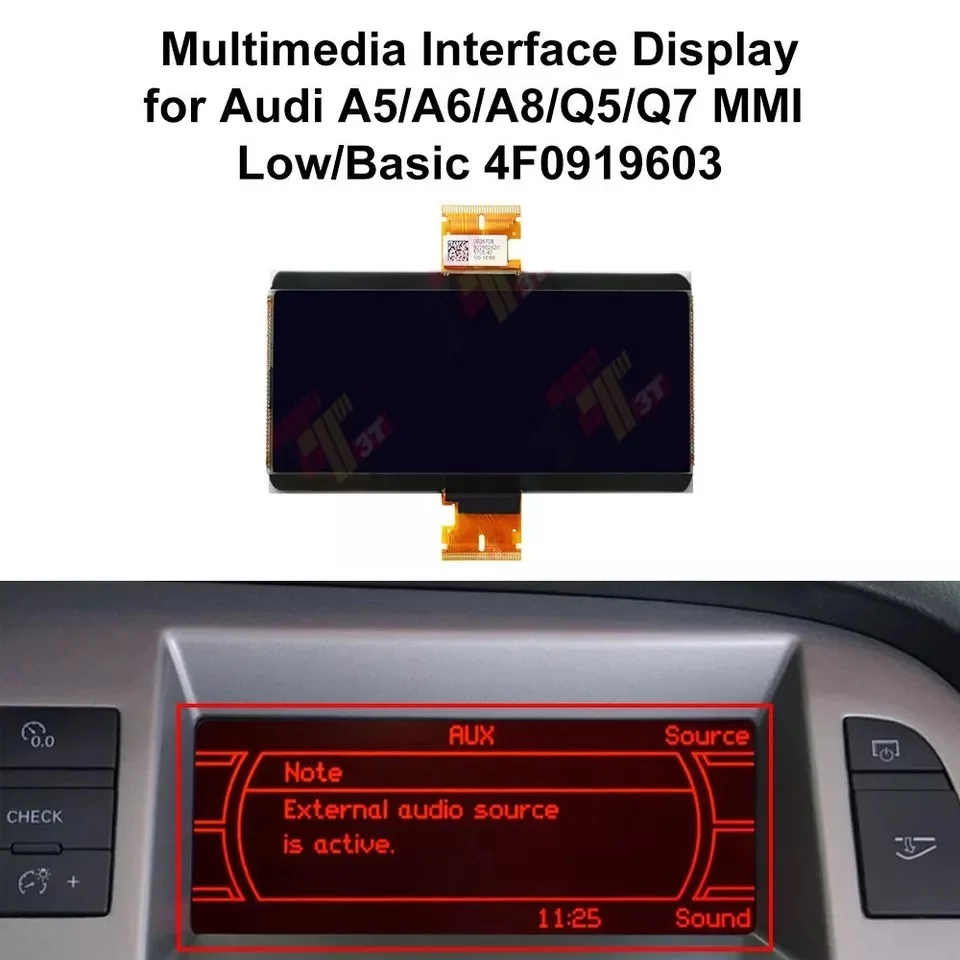 Multimedia Interface Display for Audi A5/A6/A8/Q5/Q7 MMI Basic 4F0919603