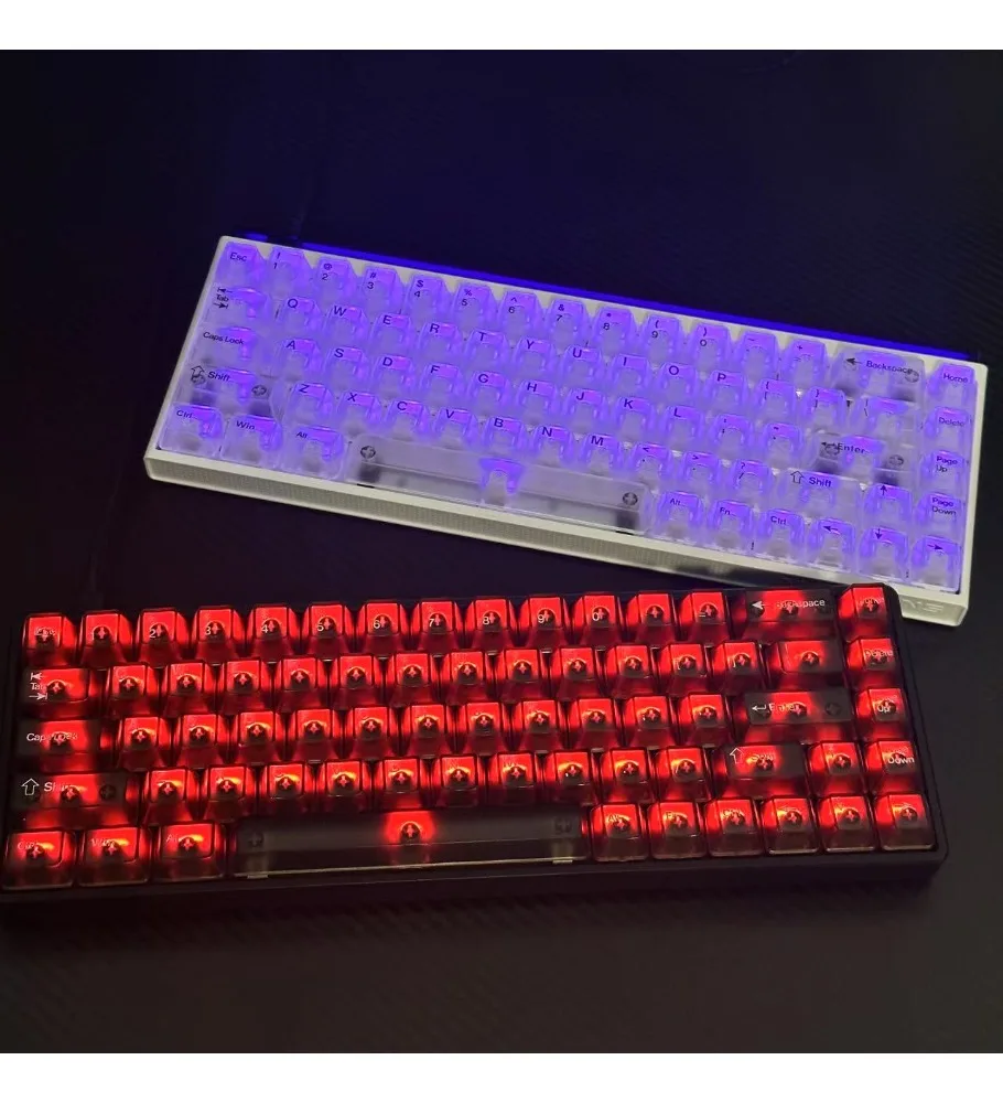Fog-transparent keycap light-transmitting adaptation wooting Maifrom G87/K99 Mega Lion mad60 made68 Night Demon ATK