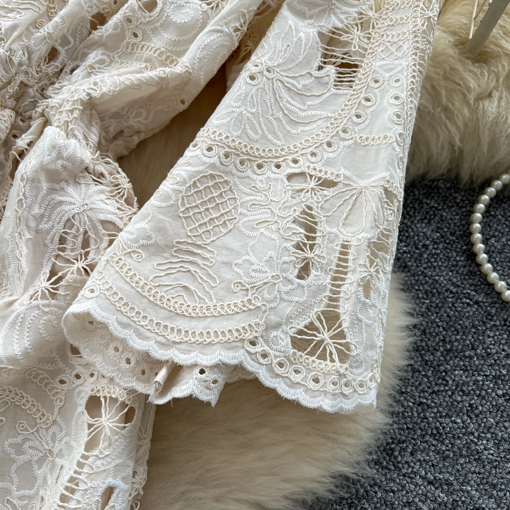 ชุดเดรสแขนสั้นสไตล์วินเทจเก๋ไก๋  ชุดเดรสแฟชั่นเกาหลีสไตล์นางฟ้า  เสื้อผ้าผู้หญิง