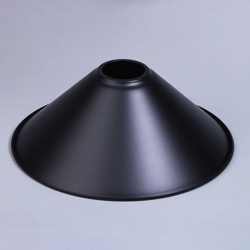 E27 Lamp Holder Black Iron Lampshade American Retro Industrial Style Chandelier Wall Lamp Table Lamp Lampshade 22*8.1cm