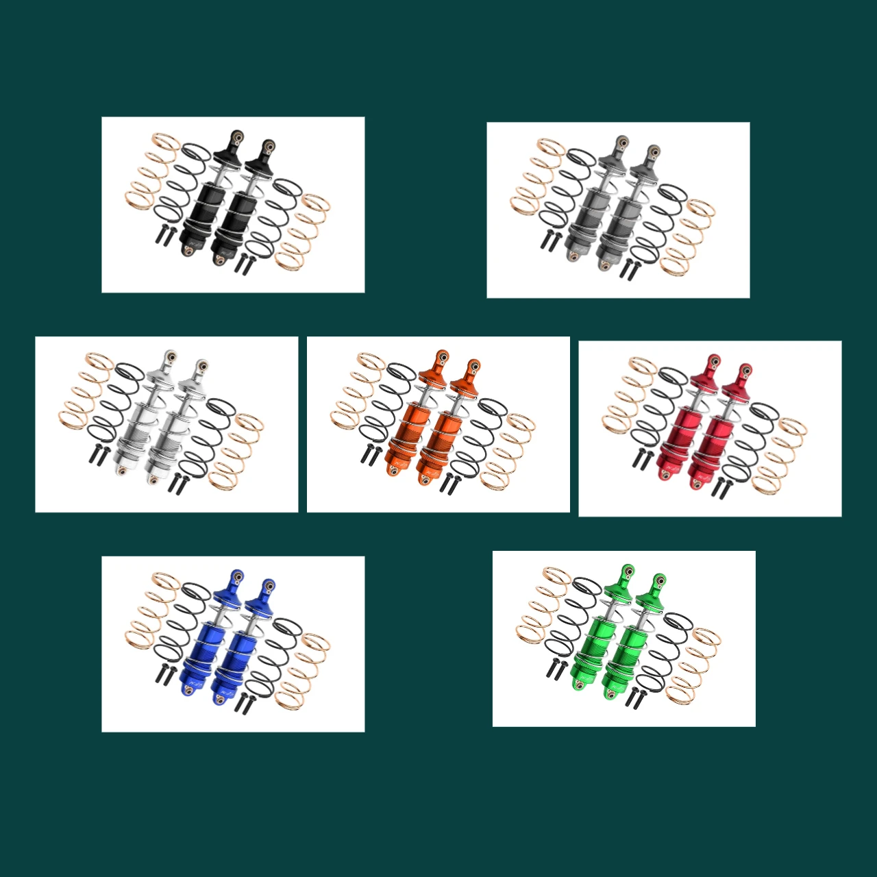 

GPM Aluminum Front Thickened Spring Dampers 107MM For ARRMA 1/10 Kraton 4X4 4S