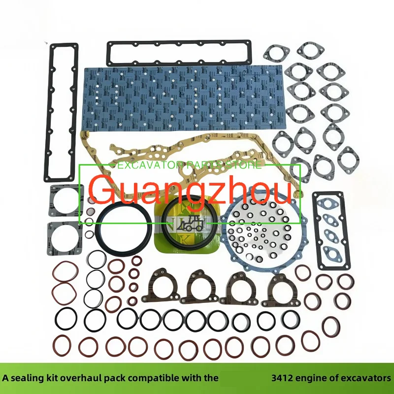 3412 Engine Full Gasket Sealing Kit Overhaul Pack for 3412 Engine E345C/D E365C