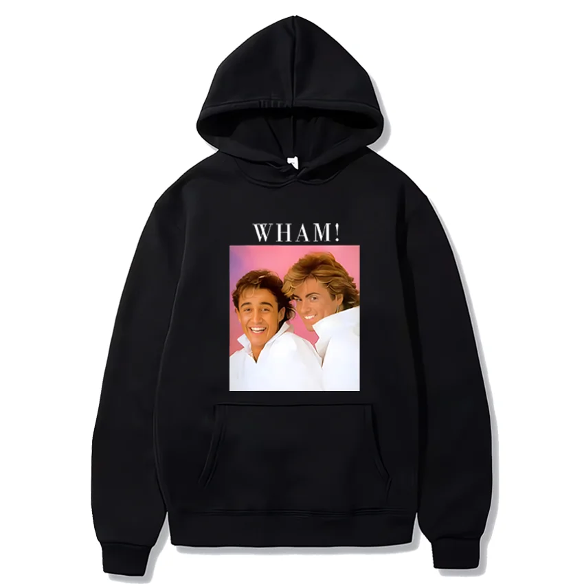 

George Michael Wham new in Autumn Winter Hoodie Men Women hip hop Fleece streetwear Long sleeve streetwear top Unisex pullovers