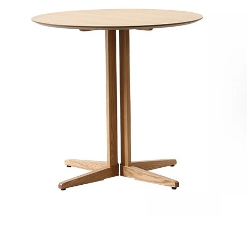 Walnut round table, log dining table, fashion, reception room, front desk, cafe