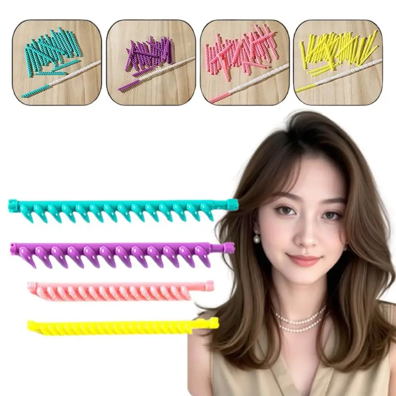 20/30 Stück Haarstyling-Werkzeuge Haarwurzel-Lockenstäbe mit Clips für Pony-Volumen und flauschige Wellen, Salon-Lockenwickler-Set – Detail 2