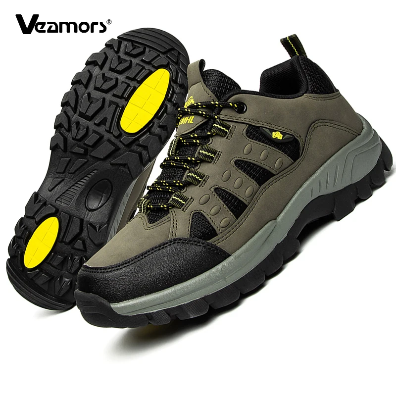 Men's Hiking Sneakers Anti-slip Outdoor Sports Shoes Calimbing Camping Trekking Shoes Women Breathable Trainers Big Size 36-48