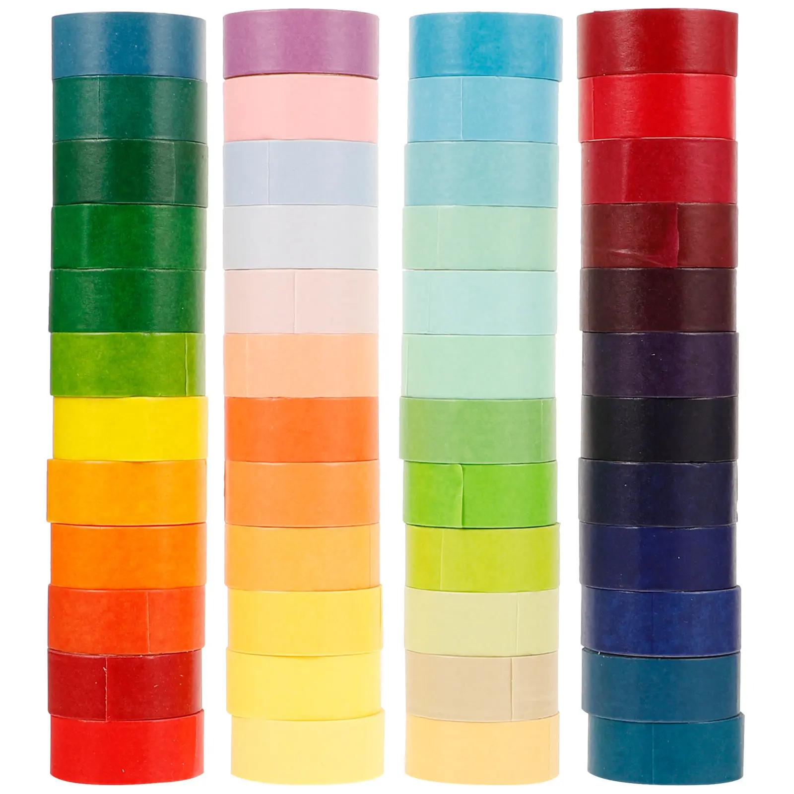 48-rolls-diy-scrapbook-tapes-colored-washi-decorative-decoration-colorful-paper-crafting-supplies-basic