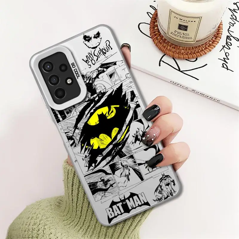 B-Batman Hero Logo Phone Case for Galaxy A15 A52 A72 4G 5G A25 A52s A53 A54 A55 A73 5G A51 4G bag