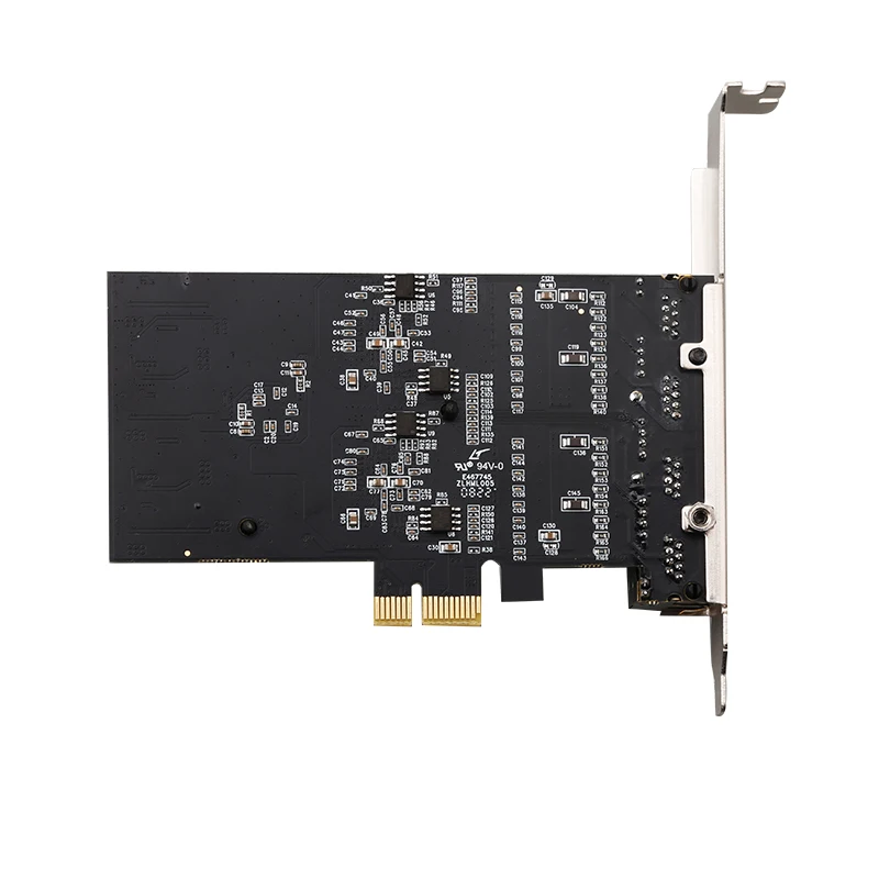 PCI Express E1X Scheda Lan a 4 porte NIC PCI-Express a 10/100/1000M Scheda adattatore Ethernet Quad Lan 1000Mbps Intel/I82571 per