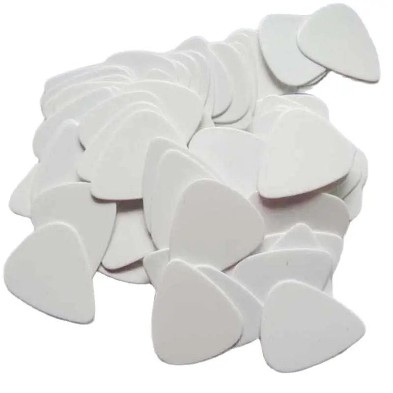 

Pure White Guitar Picks, Celluloid Picks, Thin 0.46mm, Medium 0.71mm, Heavy 1.0mm, Solid White, No Logo, 500Pcs