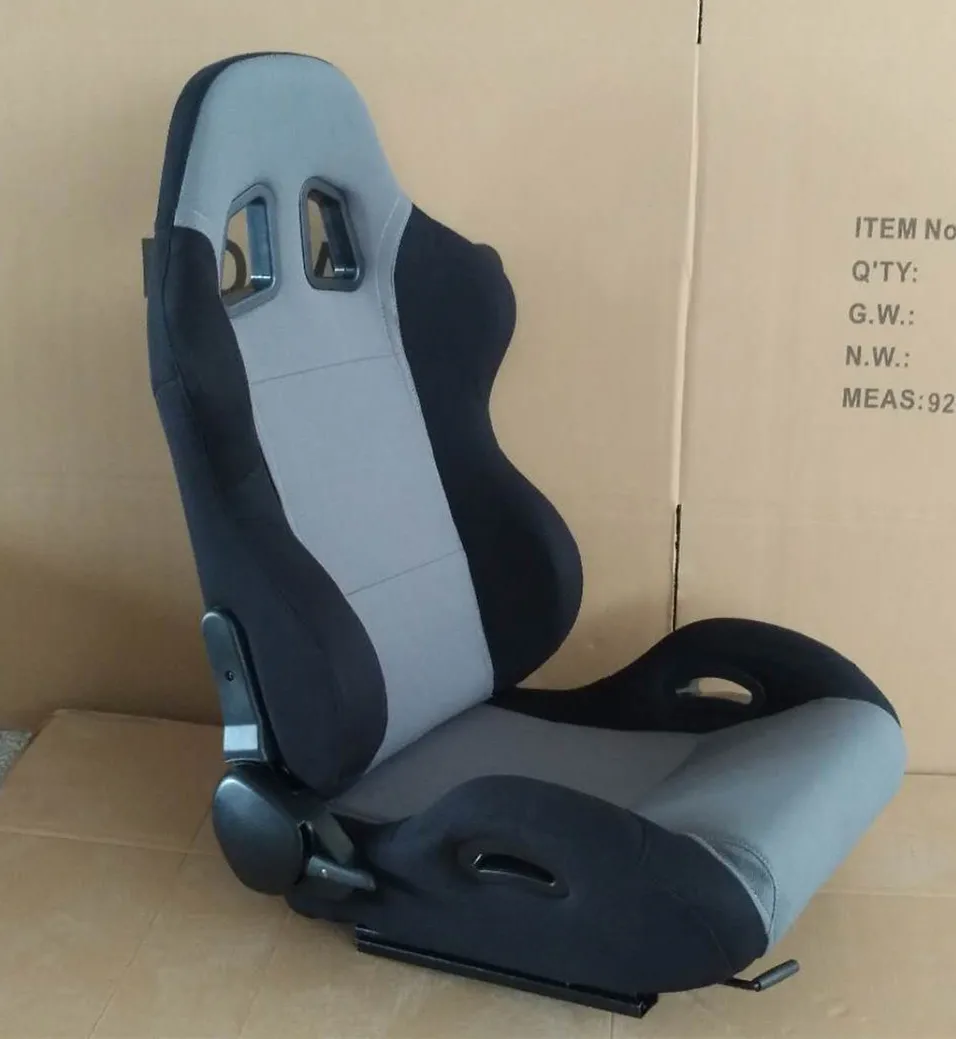 1025 Series Universal Reclining Bucket Racing Seats Black PVC Carbon Fiber Leather Durable and Stylish