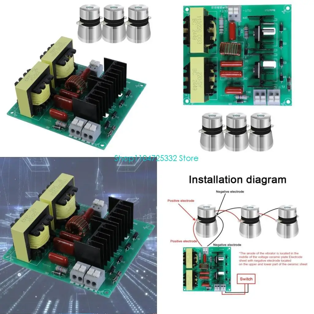 

P5EA Professional 40KHz Ultrasonic Cleaner PCB Circuit Board and Transducer Set for Car Washer Maintenance