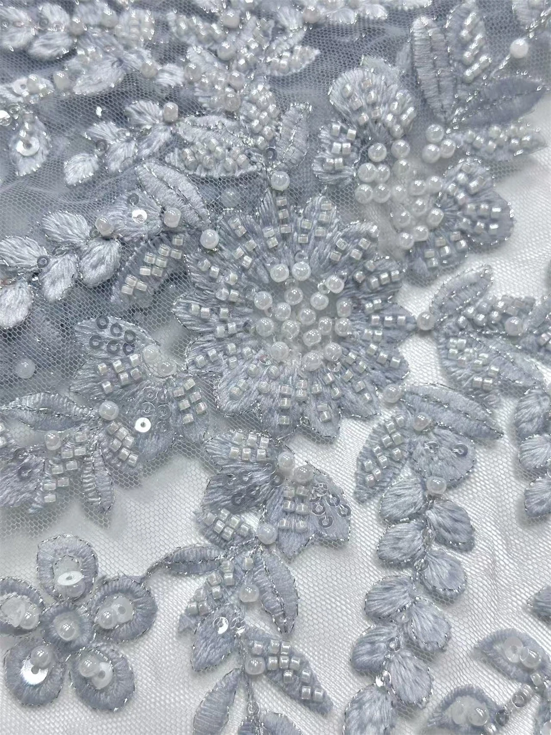 قماش دانتيل أفريقي 5 ياردات، قماش دانتيل شبكي مطرز من قماش الجاكار النيجيري مع خرز وترتر لخياطة فستان الحفلات