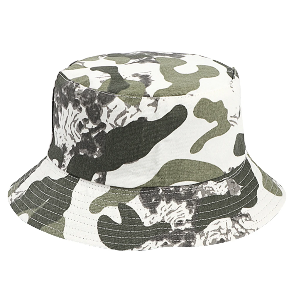 

Camo Bucket Sun Protection Wide Brim Summer Sunhat for Hiking Camping Fishing Vacation Daily Fisherman Hat Wear