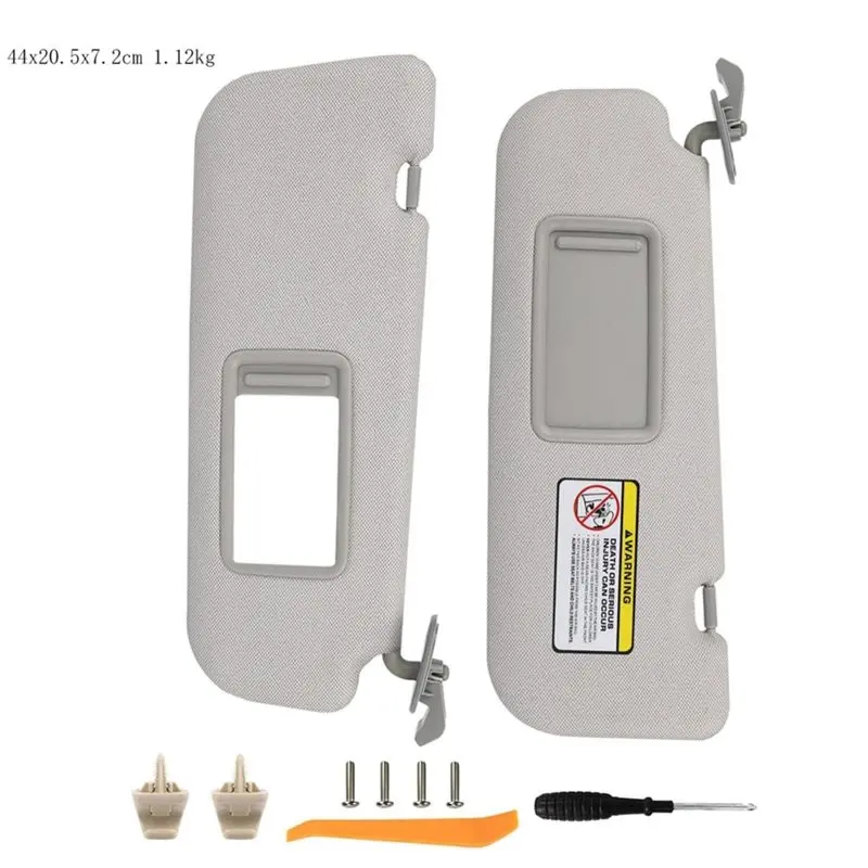 A64P-1 Pair Sun Visor L+R Sunvisor OE 85210-3X040-TX 85220-3X0XX-TX For Avante MD / Elantra MD 2011-2013