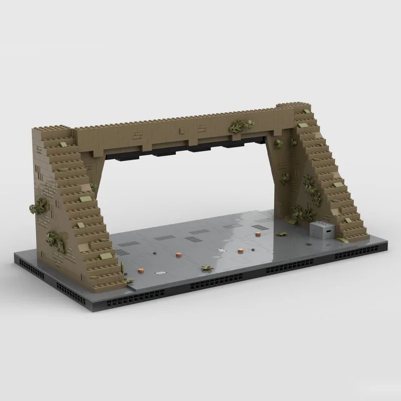 902 PCS Star Scuffle Yavin 4 Hangar Gate MOC Personalizza Modello di blocco modulare Design creativo Giocattolo fai da te Regalo di Natale