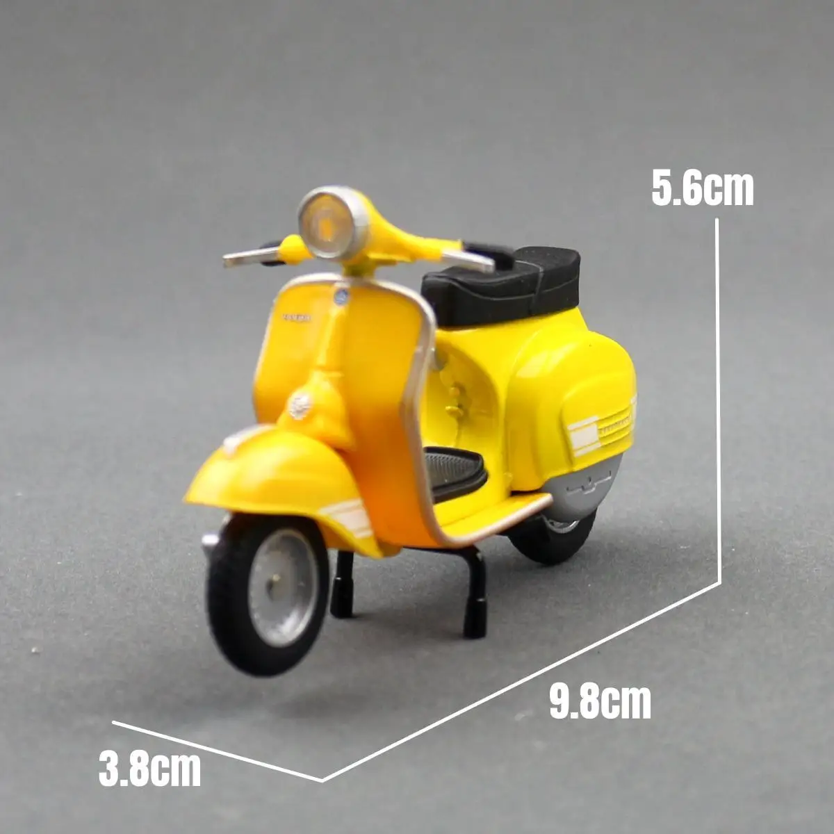 1/18 Vespa 200 Rally Electric Scooter Toy Motorcycle Bike Model