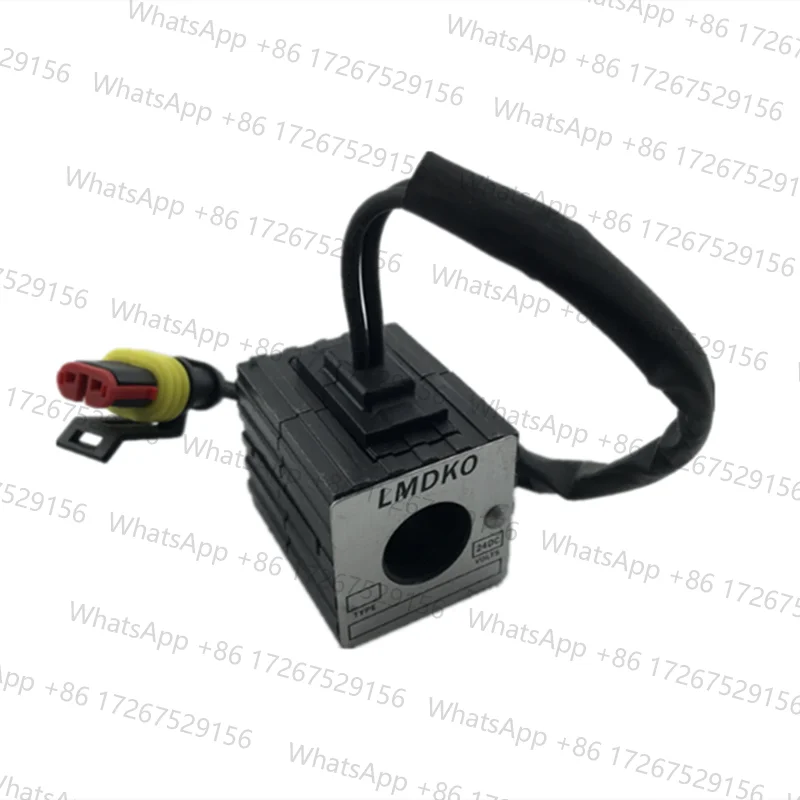 LMDKO Solenoid Valve Coil 60/65/75 Inner Diameter 16mm Height 42mm Safety Lock 12v 24v XUGONG Excavator VOREVO SANY JCM SHANHE