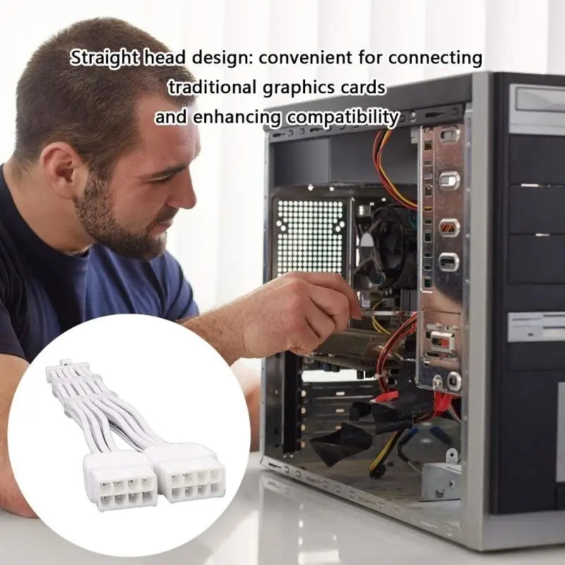 652F High Performances Double 8Pin To 16Pin GPU Cable For Efficient Cable Management