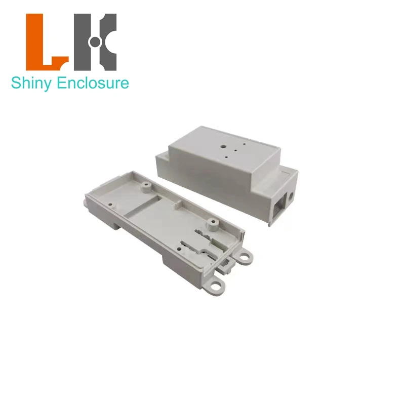 Free Shipping 2PCS 88x36x41mm Network Gateway Enclosure Industrial Ethernet RG45 To 485 Communication Rail Card Slot Abs Housing