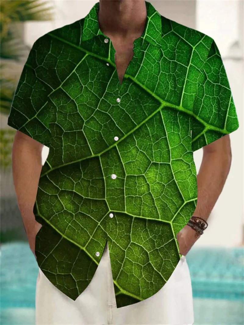 

Hawaiian Surfing Men's Shirt 3D Printed Casual Fashion Short Sleeve Shirt Collar Button Top Super Large Clothing